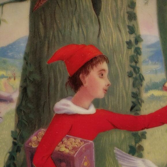 Vintage Limoges Collector Plate Tom Thumb-Le Petit Poucet Perrault Quellier - Picture 3 of 14